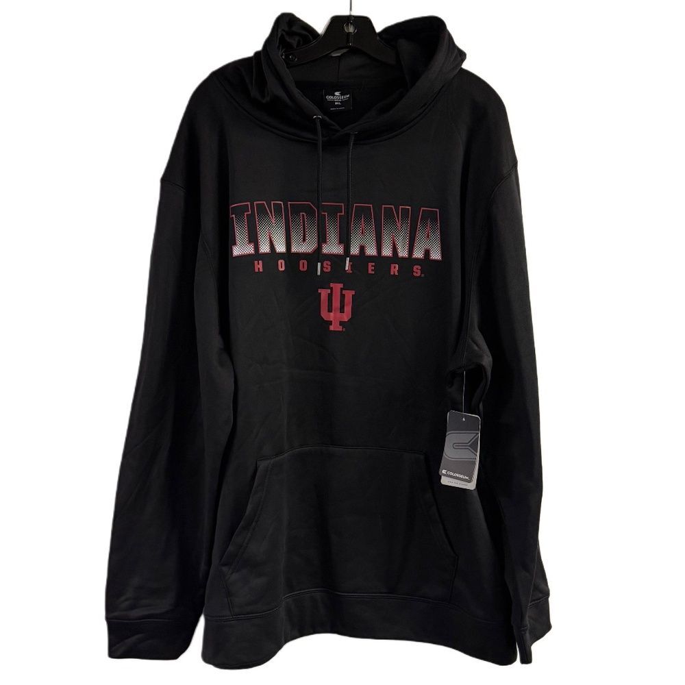 NWT Colosseum Indiana Hoosiers Black Hoodie Size 3XL Big & Tall